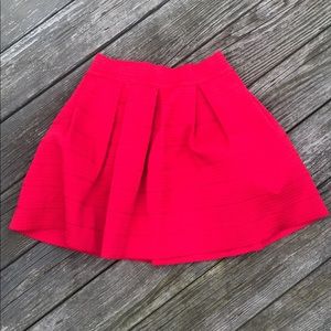 Express red stretchy skirt